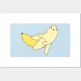 Banana seal Posters and Art